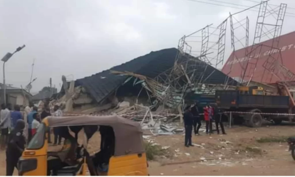 Collapsed building in Abuja