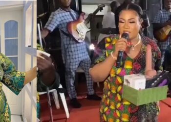 Famous Actress Nkechi shares dildos at mother's 1 year remembrance