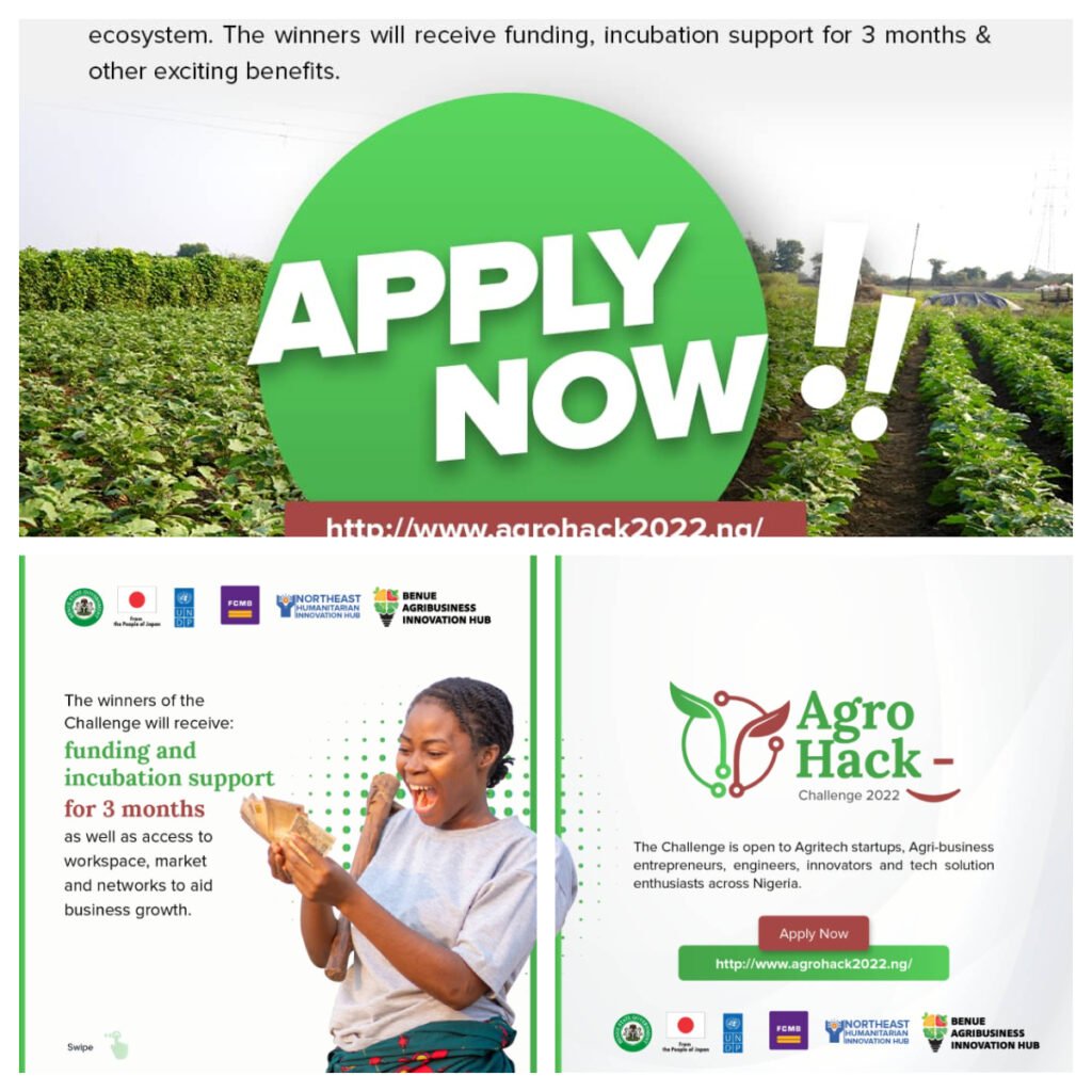 Applications For The Agrohack Challenge Is Open To Benue And Innovators Across Nigeria