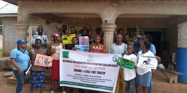 Group holds COP27 action in Benue,  advocates planting of trees to mitigate climate change