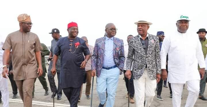  G5 governors In Ibadan For PDP Governorship Campaign Rally