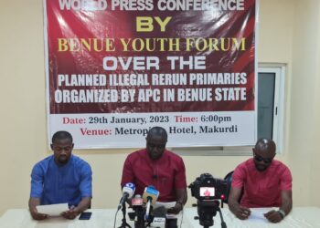 Planned  Benue APC governorship rerun, Illegal and  Recipe for Chaos in the state, Youth group warns 