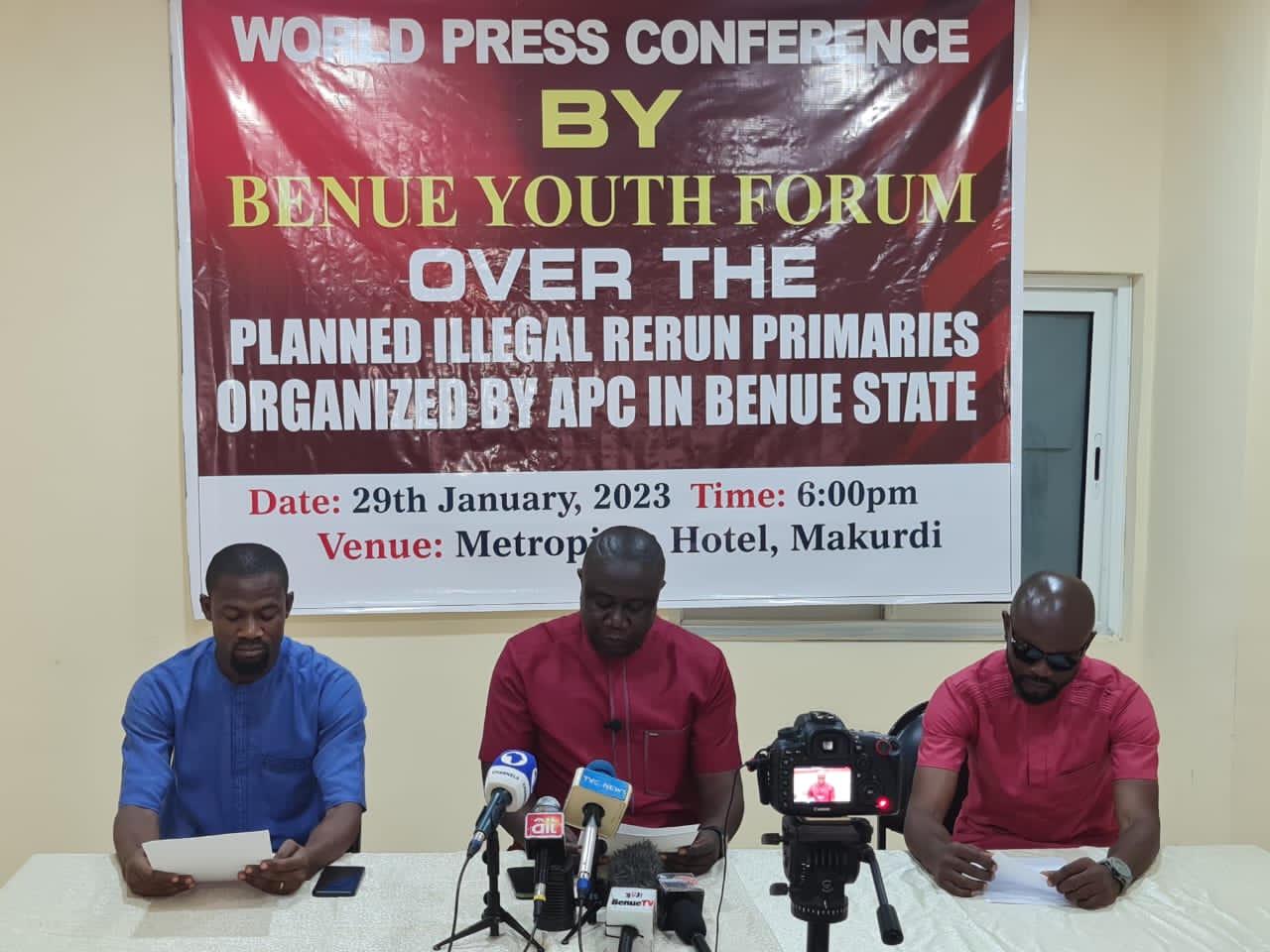 Planned  Benue APC governorship rerun, Illegal and  Recipe for Chaos in the state, Youth group warns 